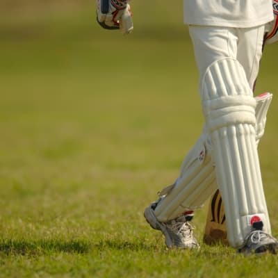 Match de cricket dans un village